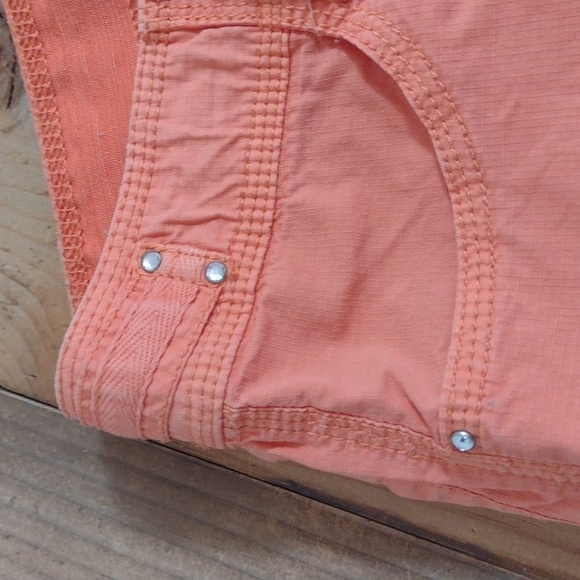 Chico's Vintage Orange Cotton High Waisted Pants Size 2 or US Size L -12 - Picture 12 of 15